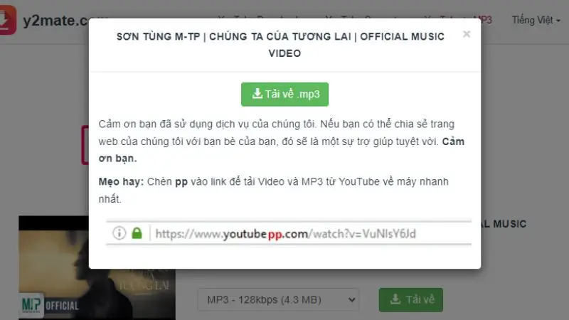 Cach Tai nhac bang Link Youtube YMATE