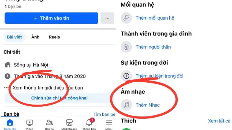 Cach them nhac vao Facebook vao tieu su ca nhan moi nhat